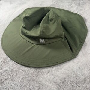 Mission Cooling Hat Olive Green Wide Brim Sun Hat with Neck Flap Adjustable